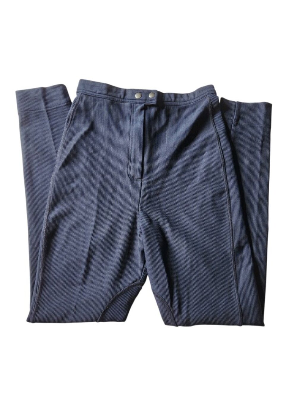 Vinage Kikomo Riding Breeches Equestrian Pants Blue Womens 11/12 Tall Corduroy - Picture 3 of 8